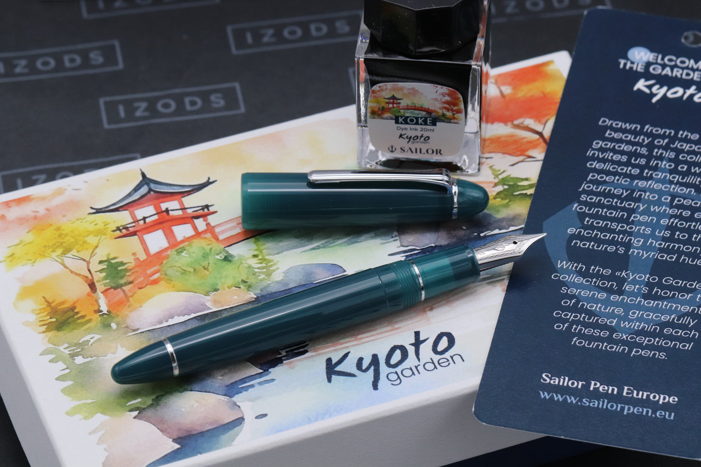 Sailor 1911L Ringless Kyoto Garden Kyoto Green Fountain Pen