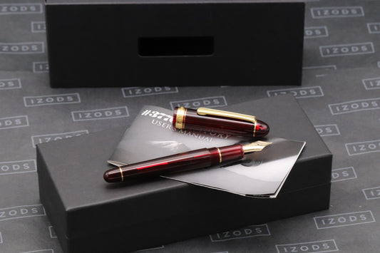 Platinum 3776 Bourgogne Red GT Fountain Pen - B Nib - UNUSED