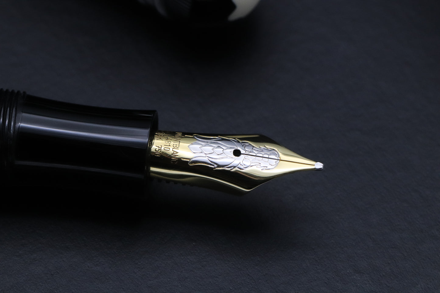 Montblanc Writers Edition Imperial Dragon Fountain Pen - Broad Nib