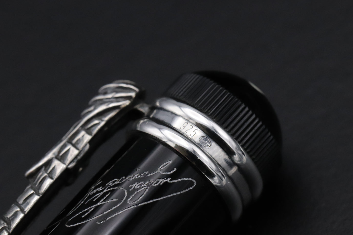 Montblanc Writers Edition Imperial Dragon Fountain Pen - Broad Nib