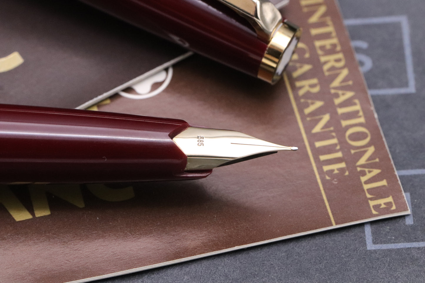 Montblanc 221 Bordeaux Fountain Pen - EF Nib