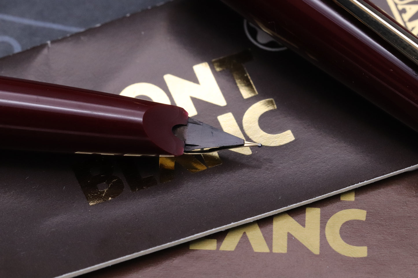 Montblanc 221 Bordeaux Fountain Pen - EF Nib