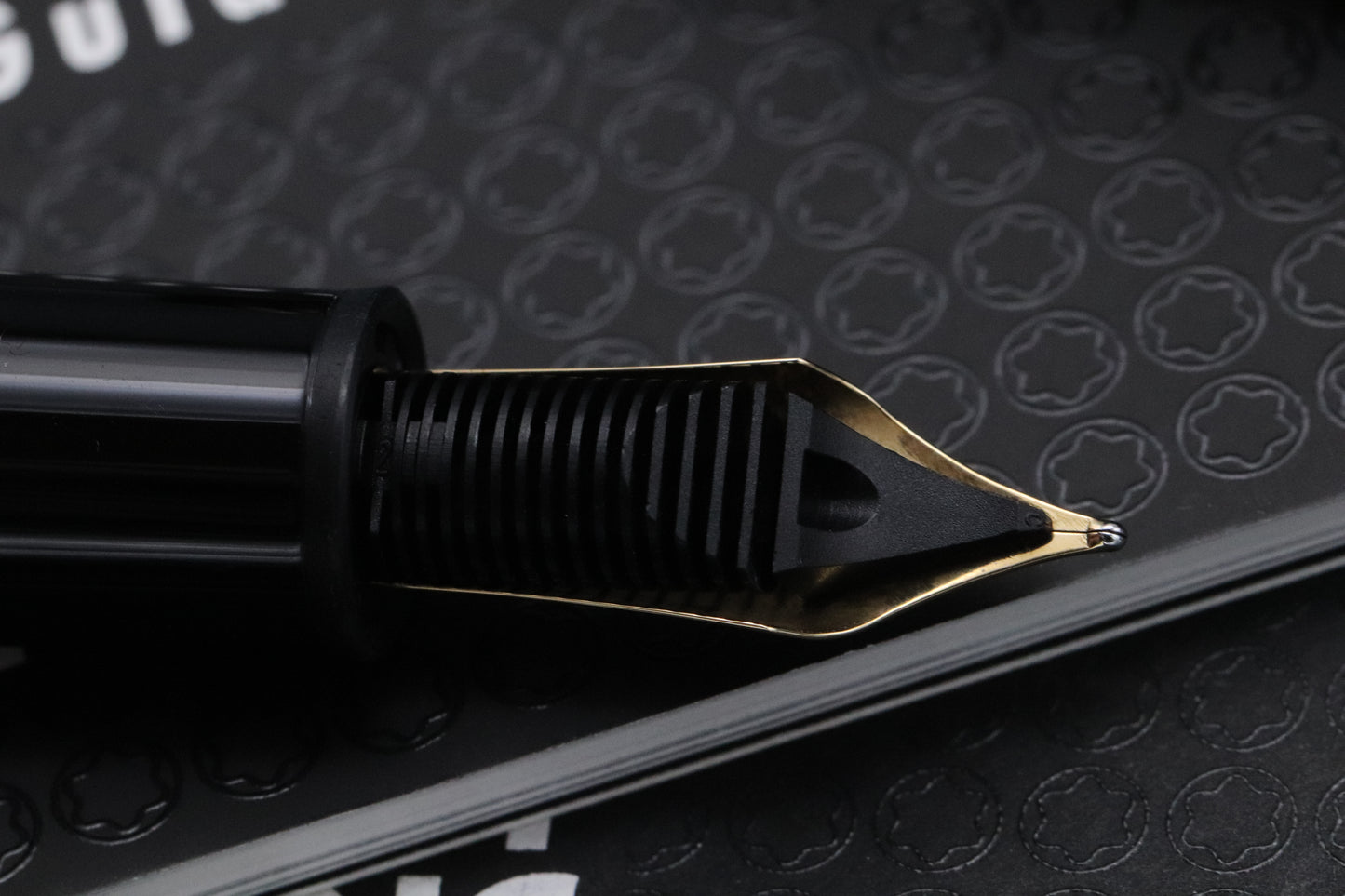 Montblanc Meisterstuck 147 Traveller Gold Coated Fountain Pen with Pouch