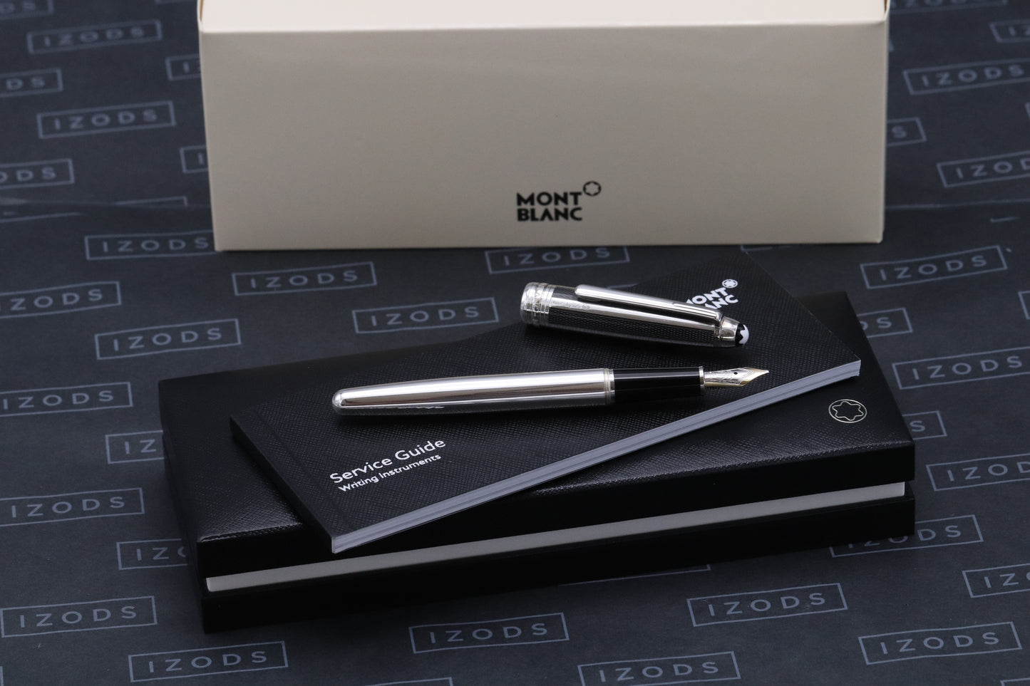 Montblanc Meisterstuck 165 Classique Silver Fibre Guilloche Fountain Pen - UNUSED