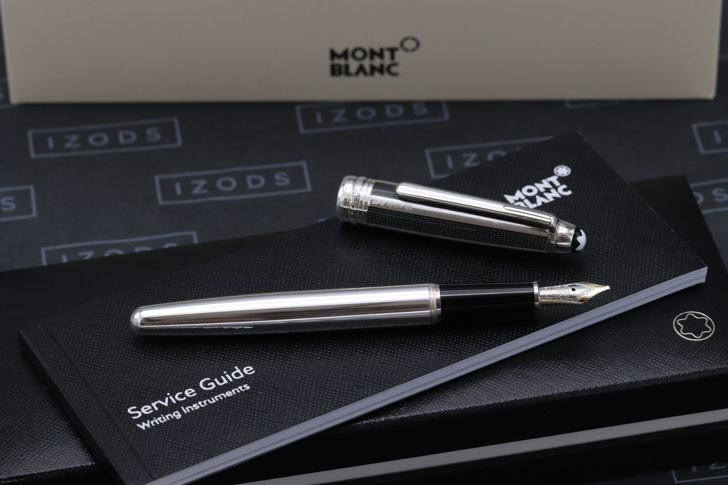 Montblanc Meisterstuck 165 Classique Silver Fibre Guilloche Fountain Pen - UNUSED