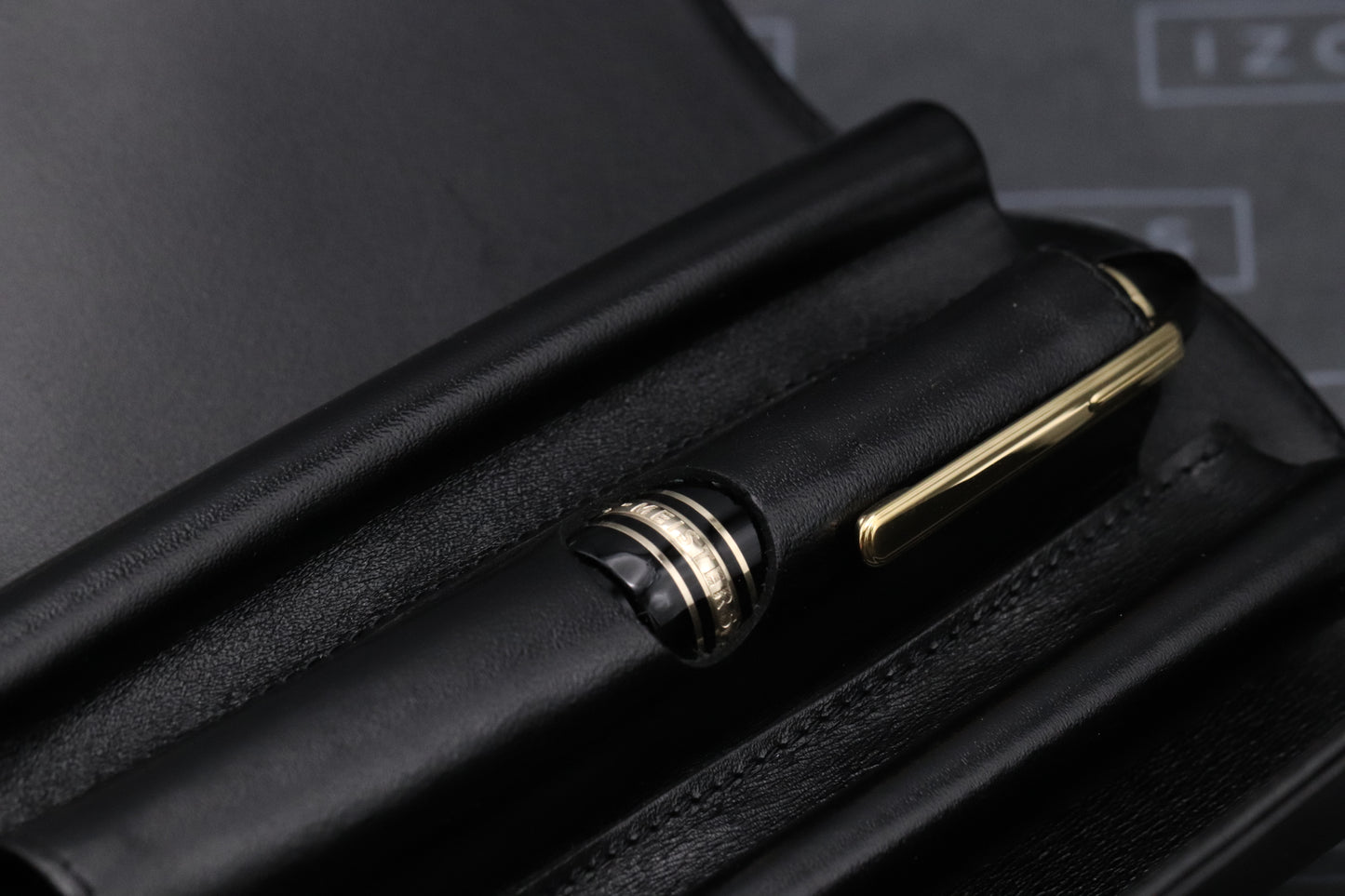Montblanc Meisterstuck 147 Traveller Gold Coated Fountain Pen with Pouch