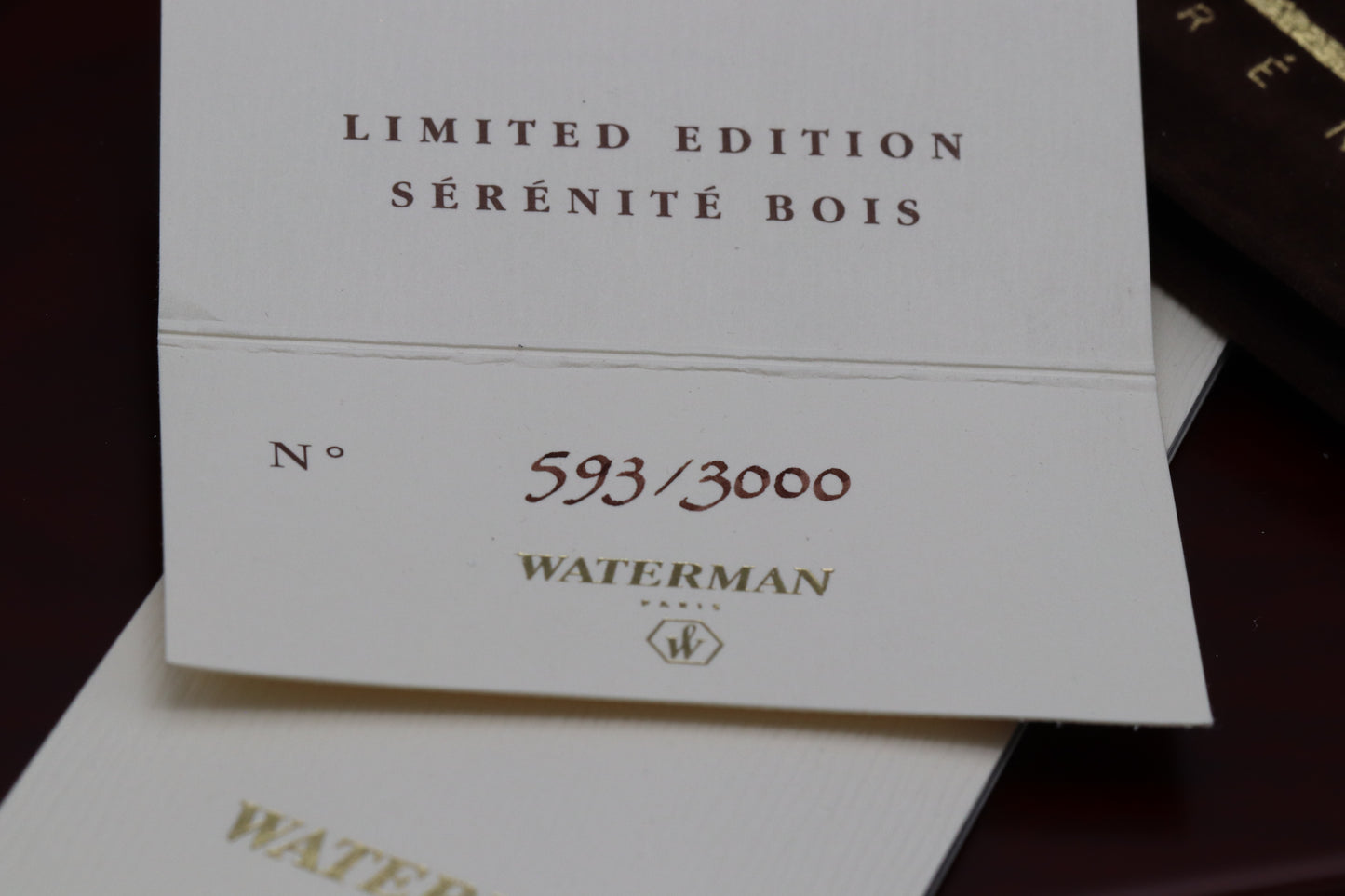 Waterman Serenite Cocobolo Wood Bois Limited Edition Rollerball Pen - UNUSED