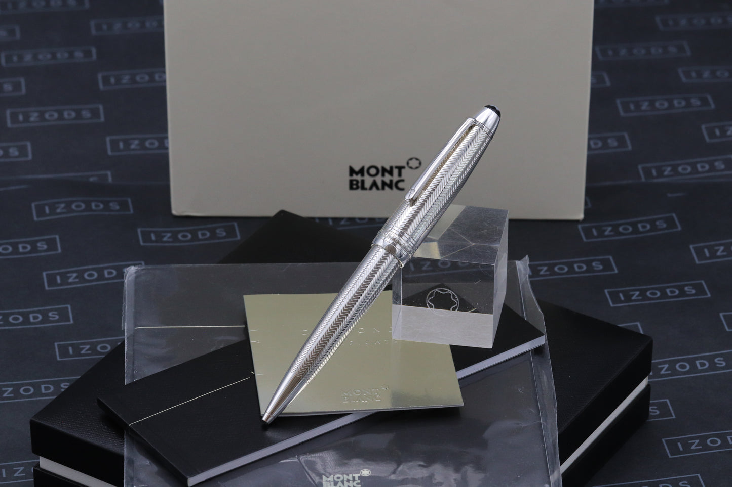 Montblanc Meisterstuck 161 LeGrand Silver Barley Diamond Ballpoint Pen