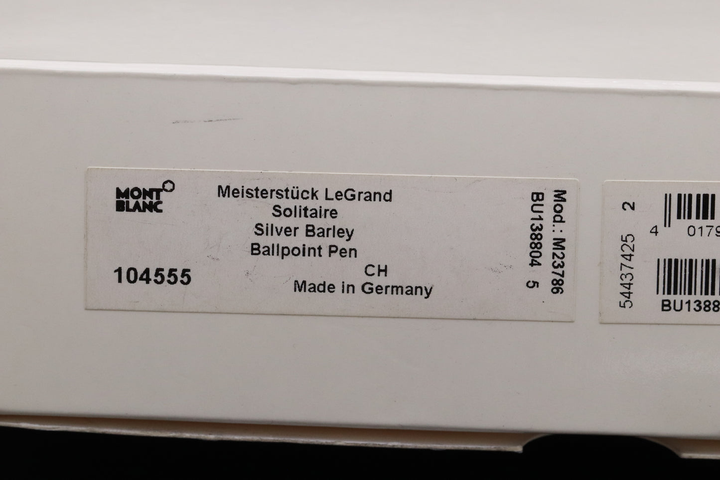 Montblanc Meisterstuck 161 LeGrand Silver Barley Diamond Ballpoint Pen