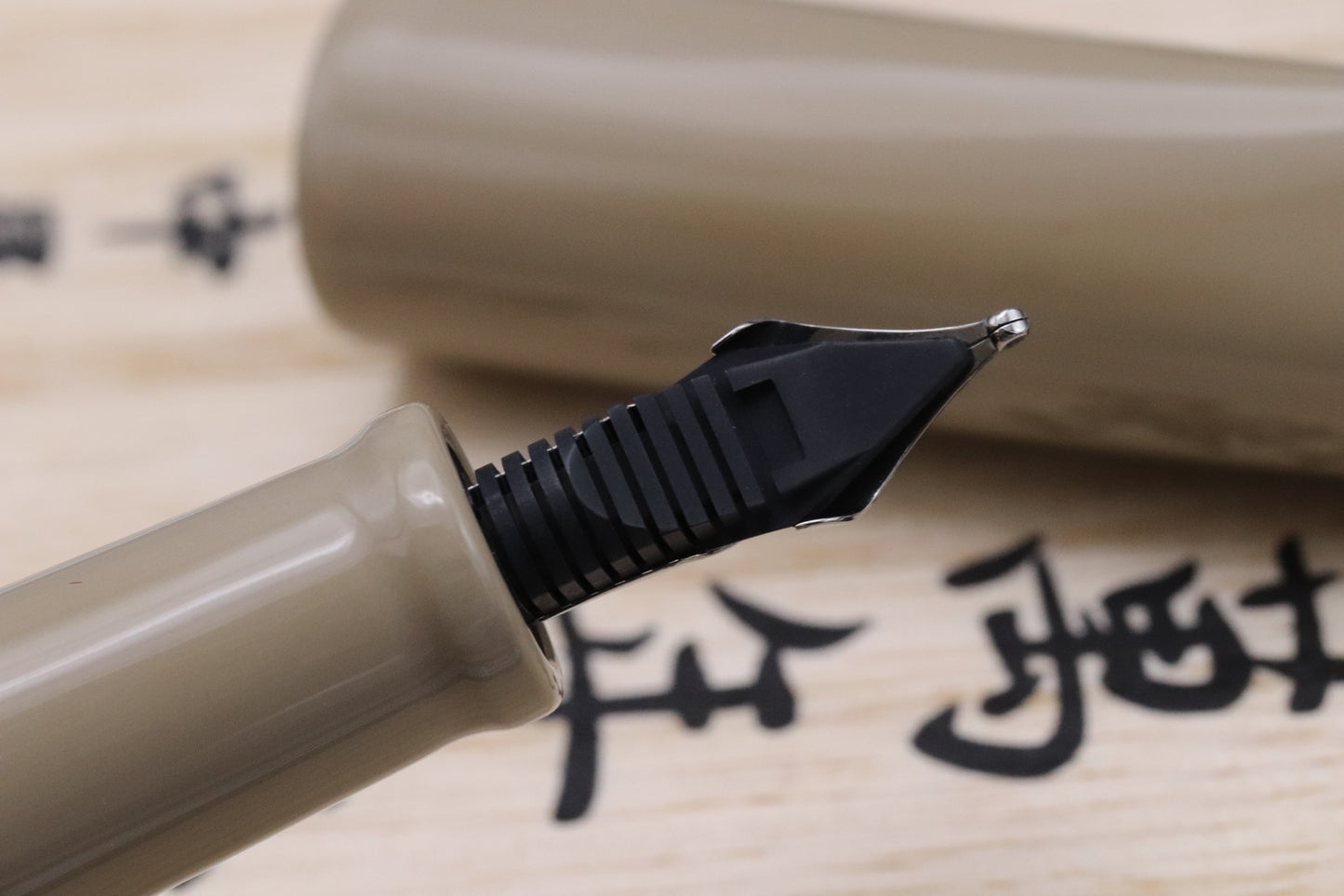 Nakaya Dorsal Fin 2 Gray Roiro LE14 Landolt-Arbenz Fountain Pen - Elastic BB Nib