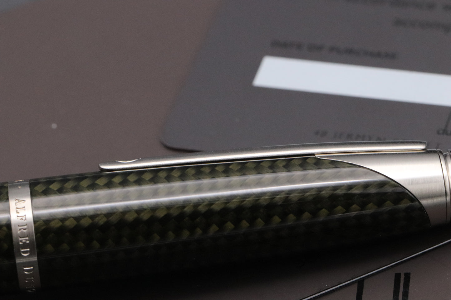 Dunhill AD2000 Carbon Fibre Fountain Pen - NEVER INKED