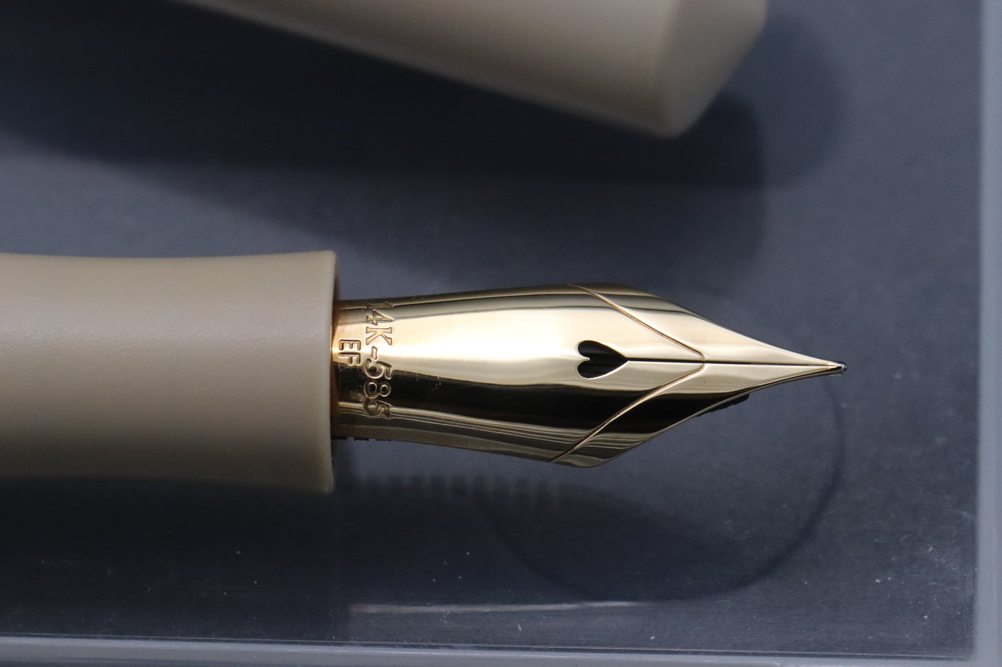 Schon DSGN Ultem Peek a Boo Fountain Pen - 14k EF Nib