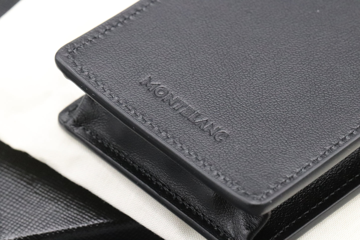 Montblanc Meisterstuck Three Pen Black Leather Pouch
