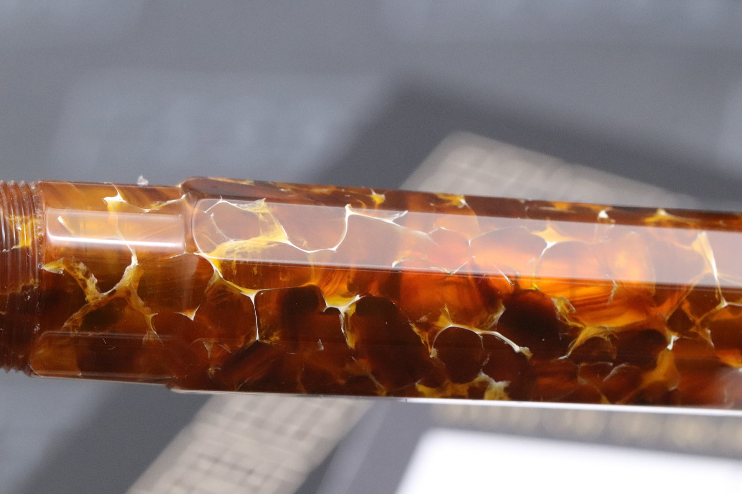 Santini Nonagon Faceted Ambra Fountain Pen