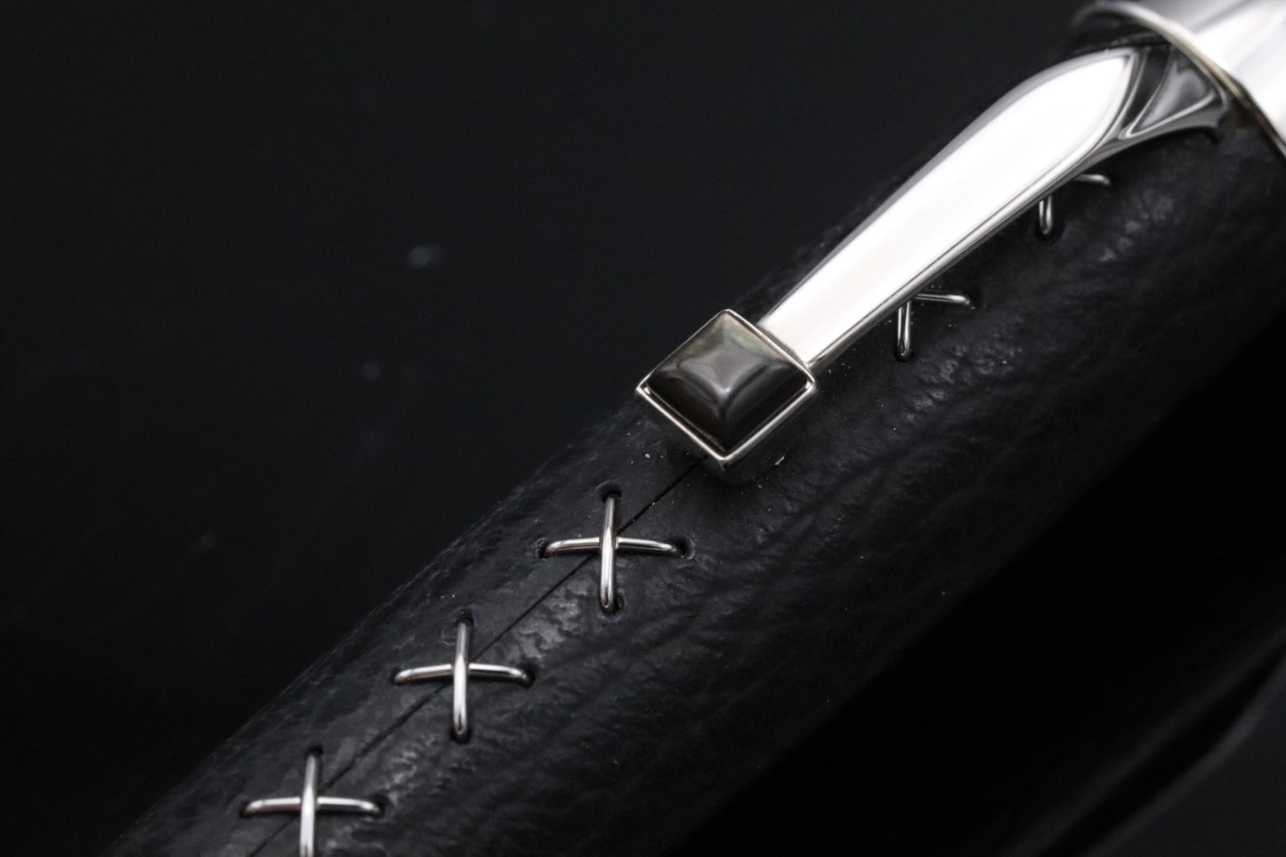 Montblanc Boheme Jewels Black Sharkskin Leather Ballpoint Pen