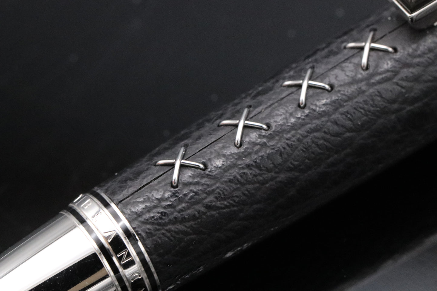 Montblanc Boheme Jewels Black Sharkskin Leather Ballpoint Pen