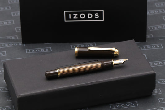 Pelikan Souveran M800 Brown Black Special Edition Fountain Pen - EF Nib