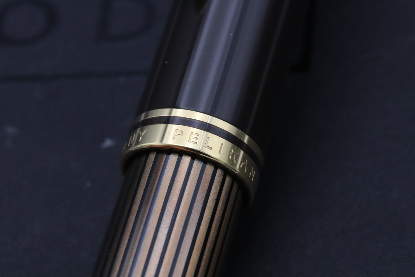 Pelikan Souveran M800 Brown Black Special Edition Fountain Pen - EF Nib