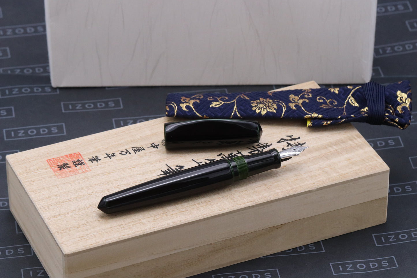 Nakaya Dorsal Fin 1 Midori Tamenuri Fountain Pen - Fine Nib