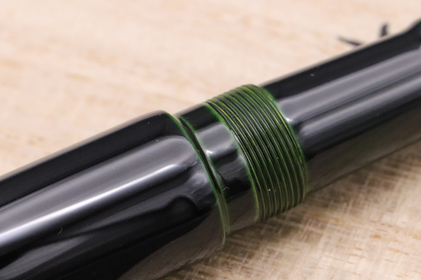 Nakaya Dorsal Fin 1 Midori Tamenuri Fountain Pen - Fine Nib