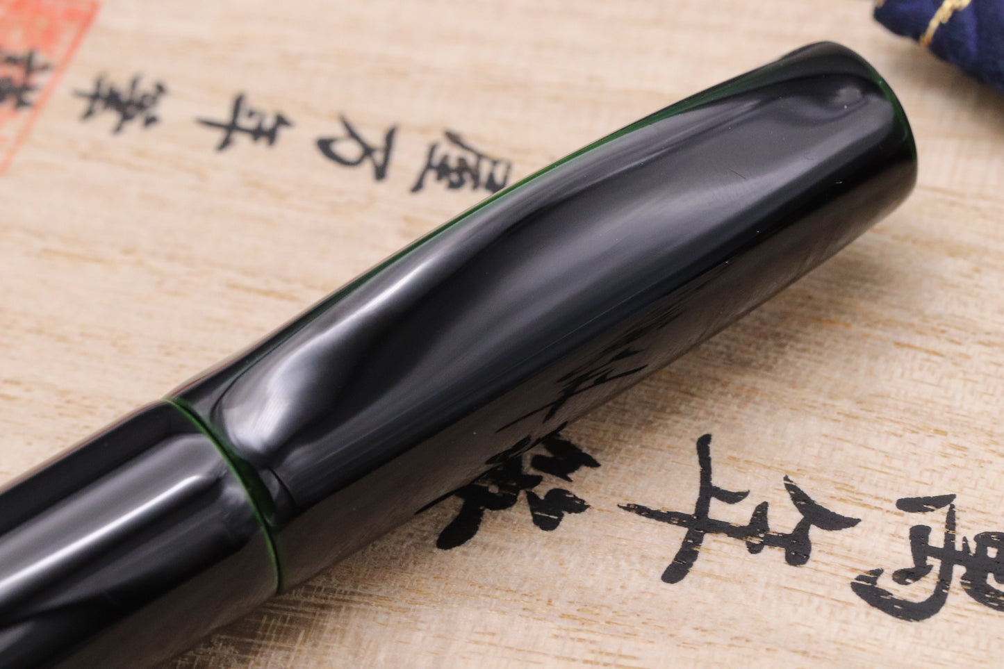 Nakaya Dorsal Fin 1 Midori Tamenuri Fountain Pen - Fine Nib