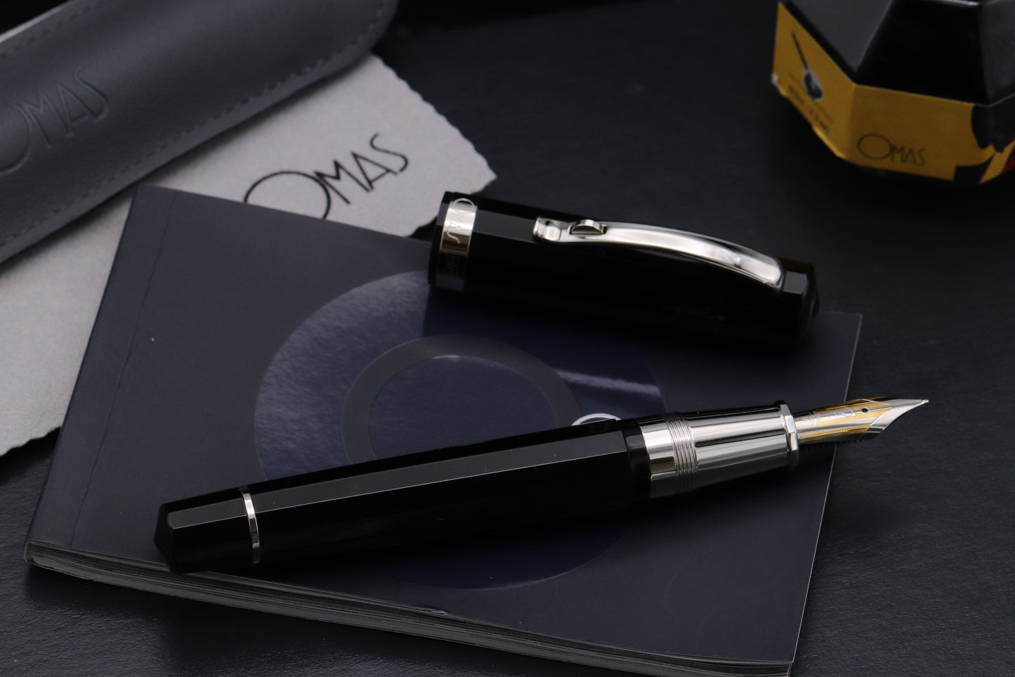 Omas New Style Paragon Black HT Fountain Pen - UNUSED