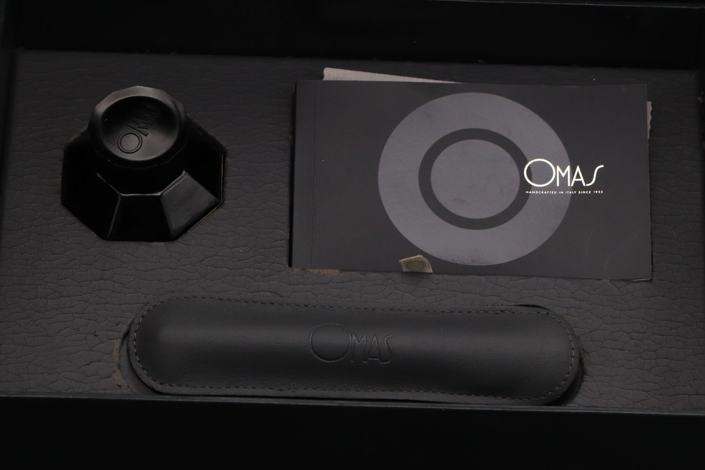 Omas New Style Paragon Black HT Fountain Pen - UNUSED