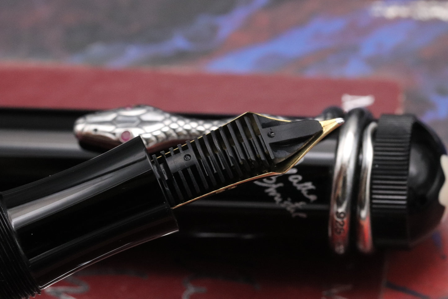 Montblanc Writers Edition Agatha Christie Sterling Silver Fountain Pen
