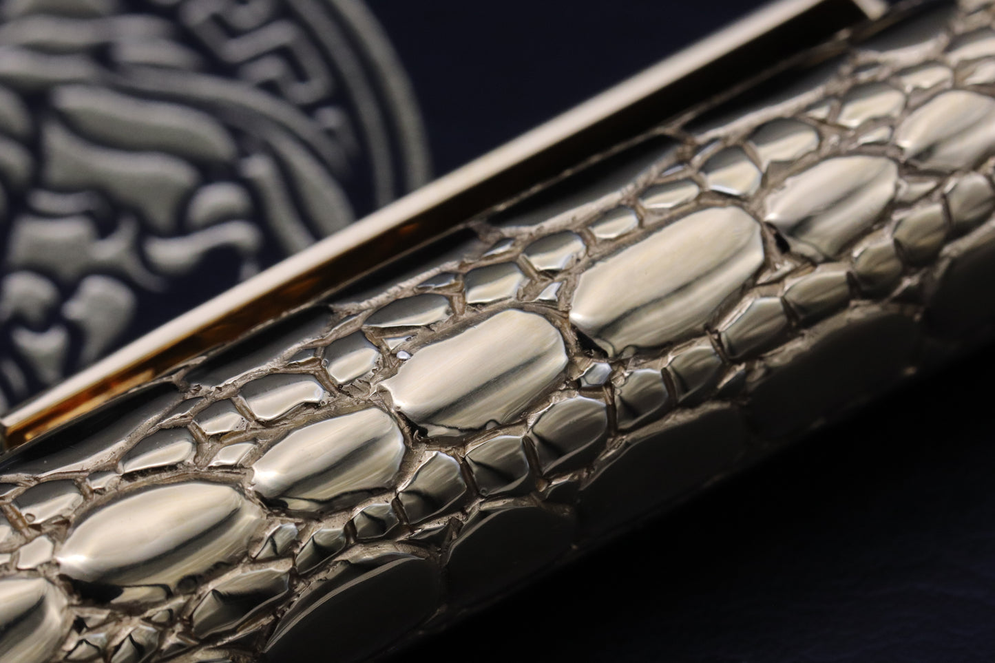 Omas for Gianni Versace Blue Gold Fountain Pen and Ballpoint Pen Set - UNUSED
