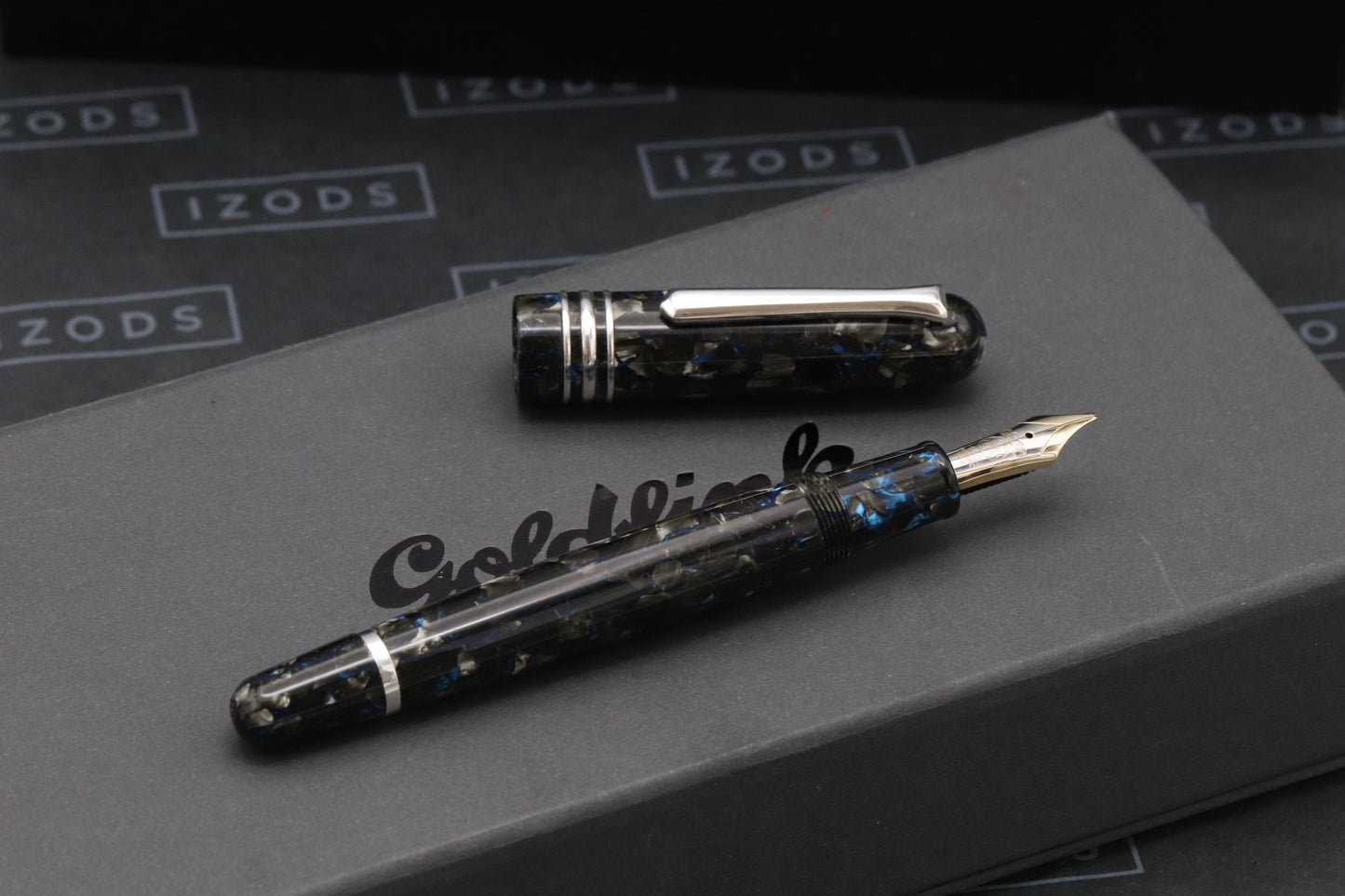 Mercury Tibaldi Impero Celluloid 'Goldfink' Fountain Pen - Vintage MB BB Nib
