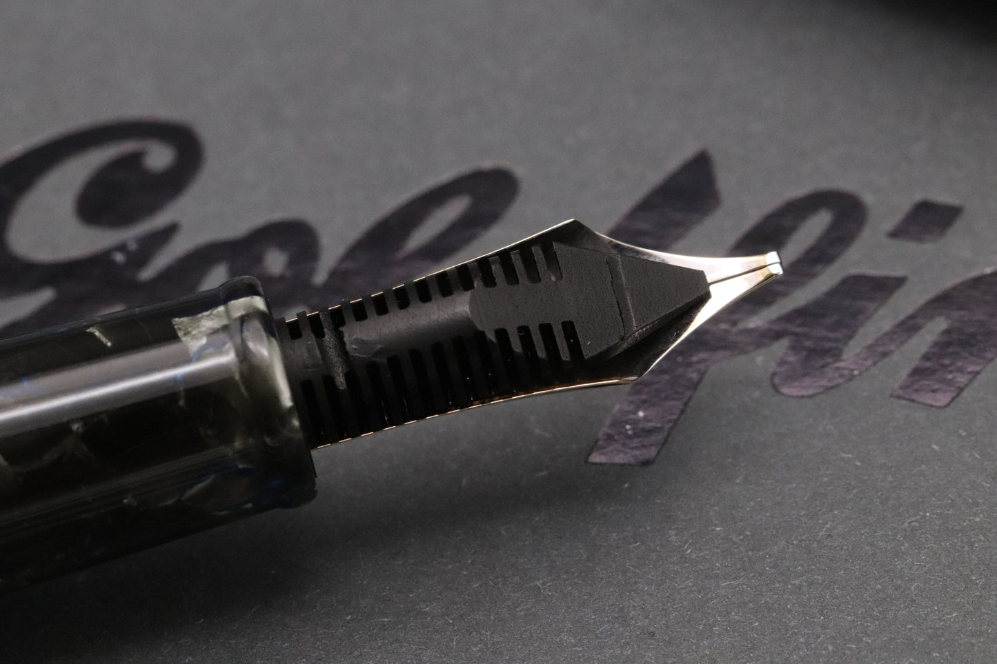 Mercury Tibaldi Impero Celluloid 'Goldfink' Fountain Pen - Vintage MB BB Nib