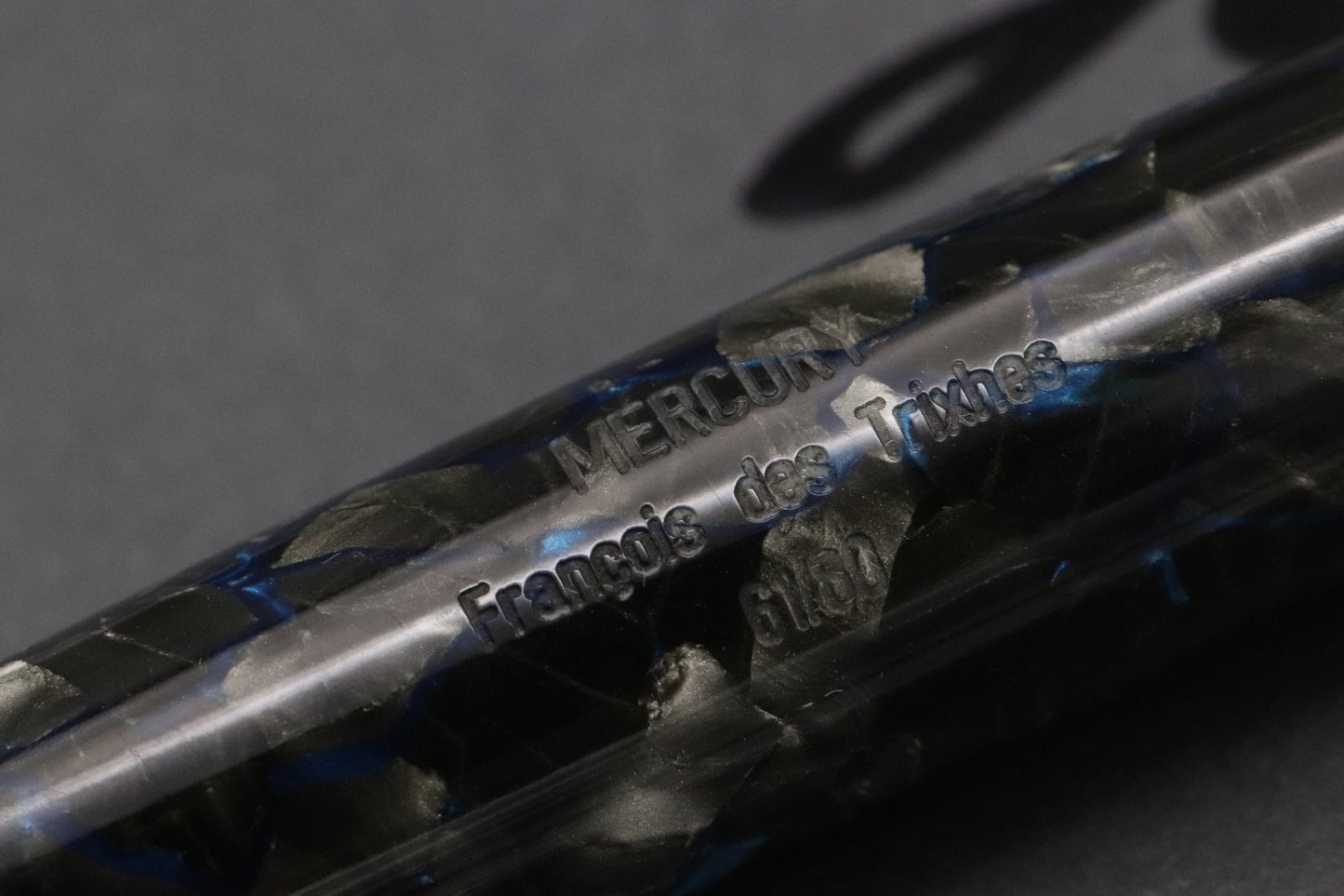 Mercury Tibaldi Impero Celluloid 'Goldfink' Fountain Pen - Vintage MB BB Nib