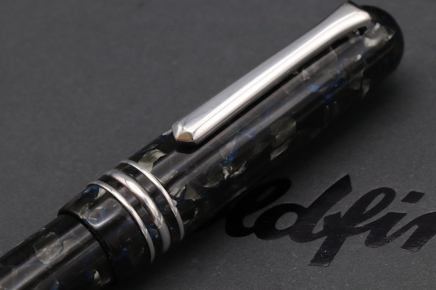 Mercury Tibaldi Impero Celluloid 'Goldfink' Fountain Pen - Vintage MB BB Nib