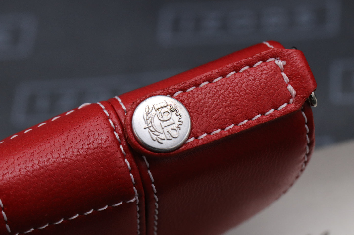 Montegrappa Two Pen Red Leather Pouch - UNUSED