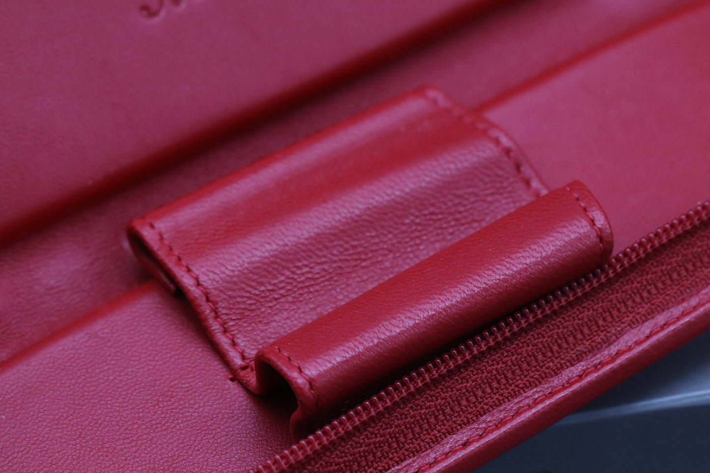 Montegrappa Two Pen Red Leather Pouch - UNUSED