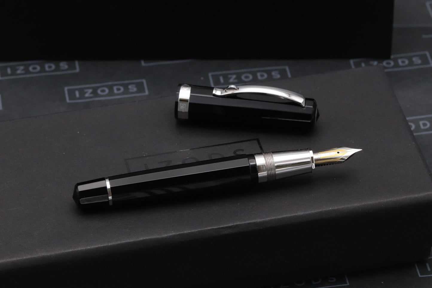 Omas New Style Paragon Black Sterling Silver Fountain Pen