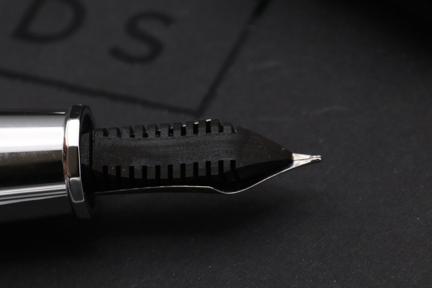 Omas New Style Paragon Black Sterling Silver Fountain Pen