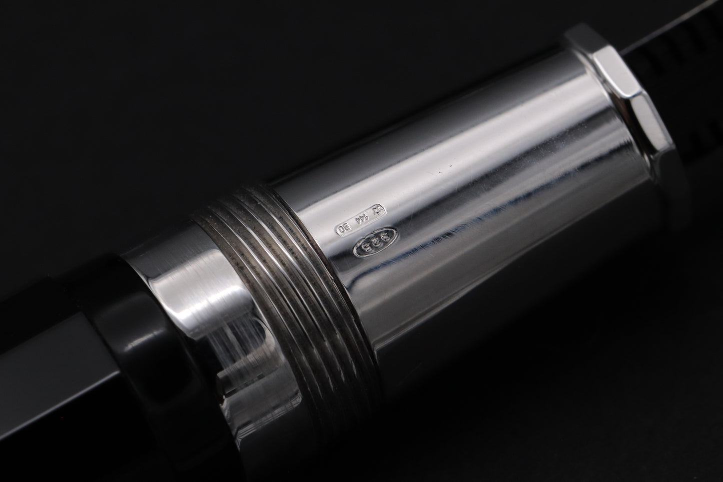 Omas New Style Paragon Black Sterling Silver Fountain Pen