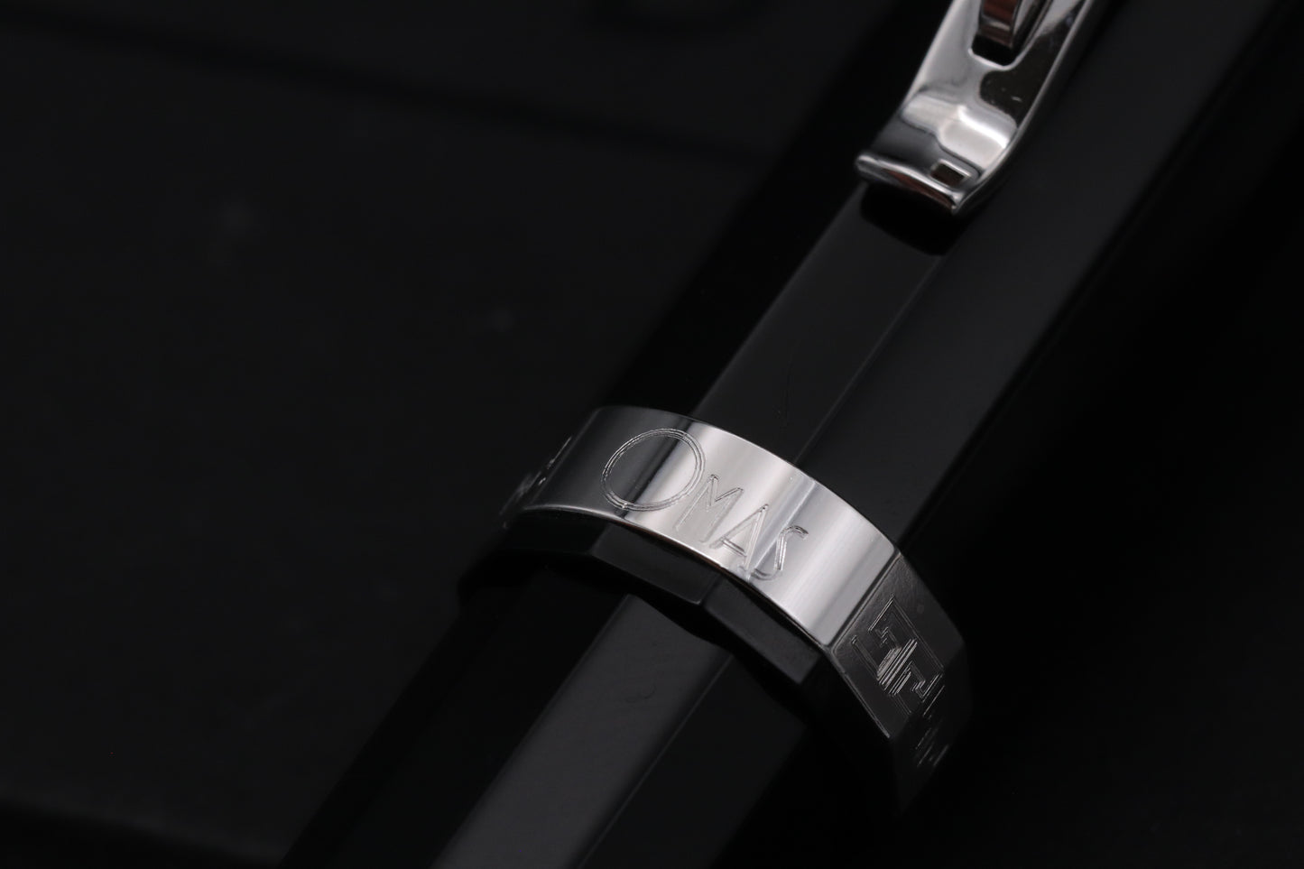 Omas New Style Paragon Black Sterling Silver Fountain Pen
