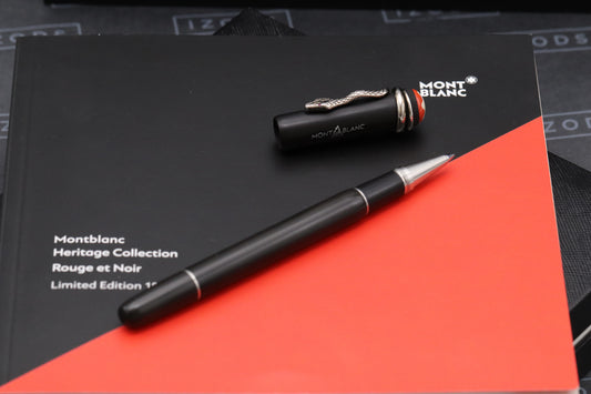 Montblanc Heritage Collection Rouge et Noir Ebonite LE1906 Rollerball Pen