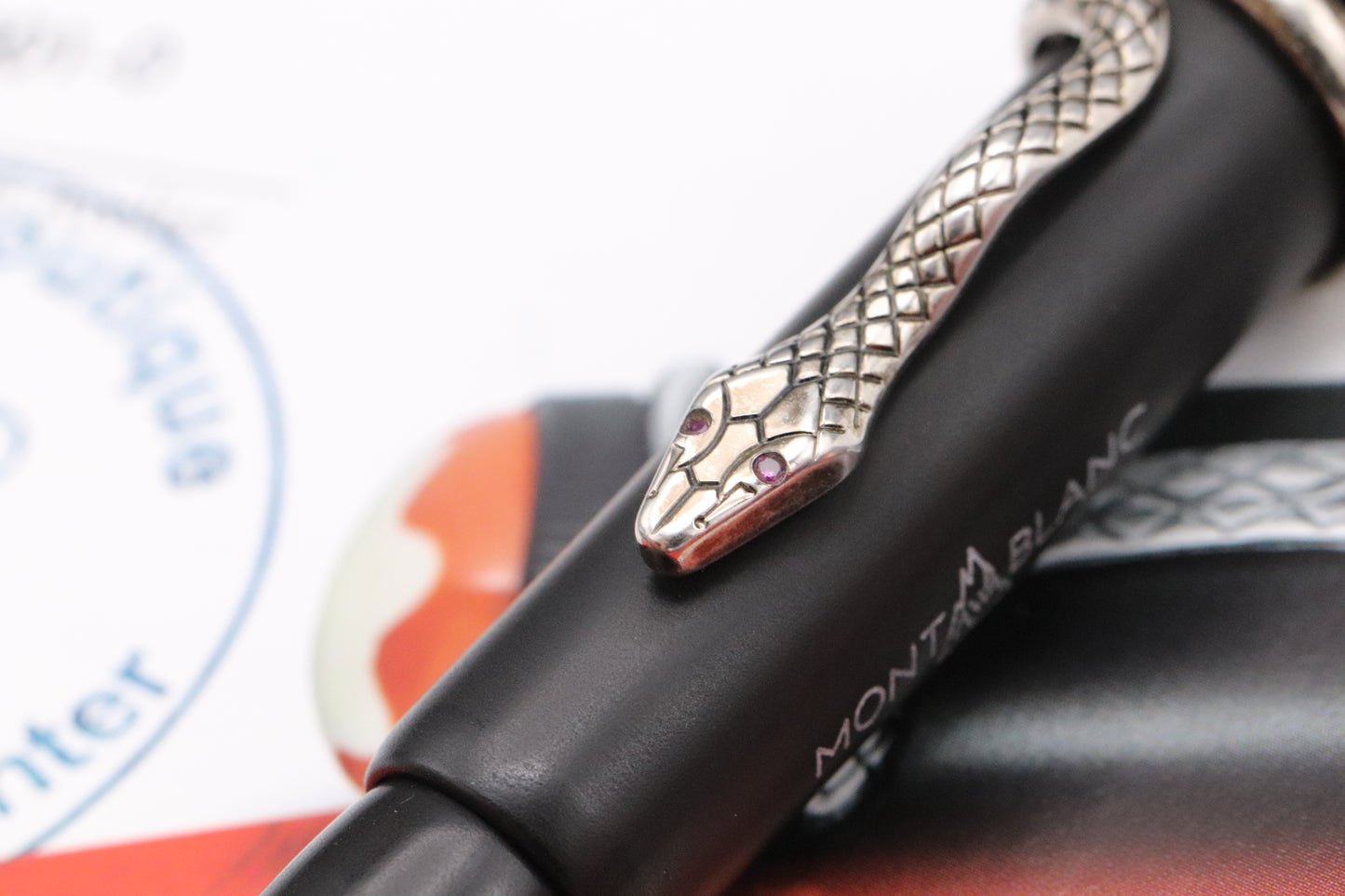 Montblanc Heritage Collection Rouge et Noir Ebonite LE1906 Rollerball Pen