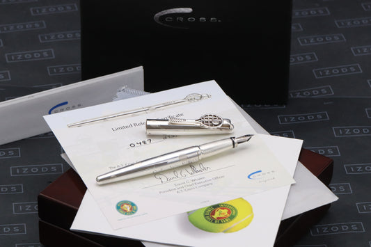 Cross 50 Years of the Tennis Hall of Fame Silver LE Fountain Pen