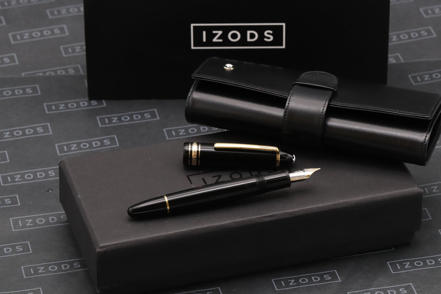 Montblanc Meisterstuck 147 Traveller Gold Coated Fountain Pen with Pouch