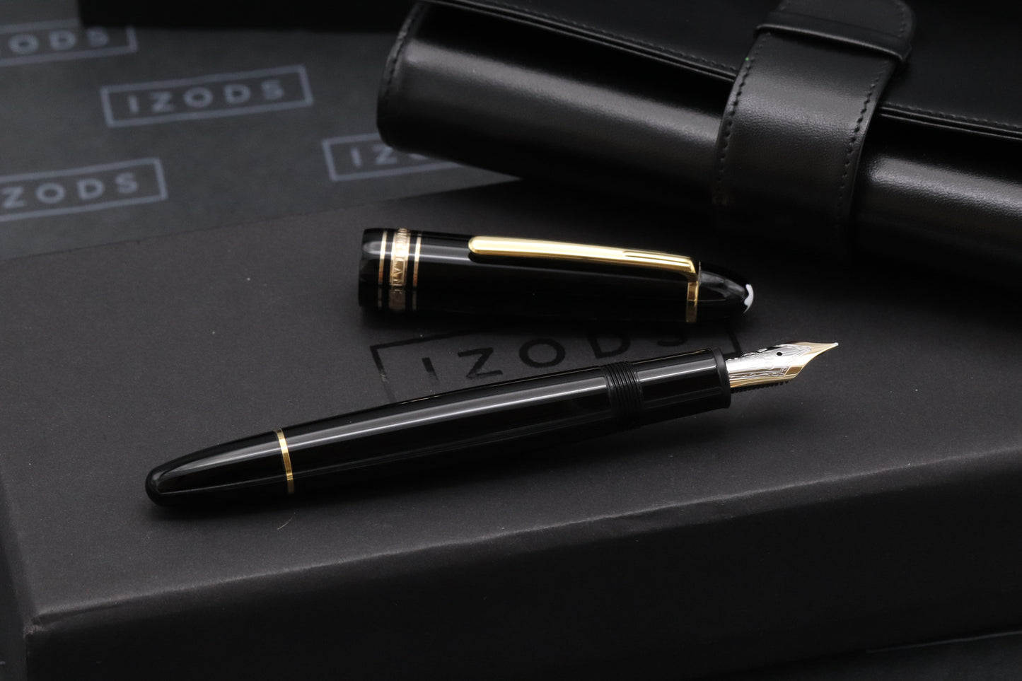 Montblanc Meisterstuck 147 Traveller Gold Coated Fountain Pen with Pouch