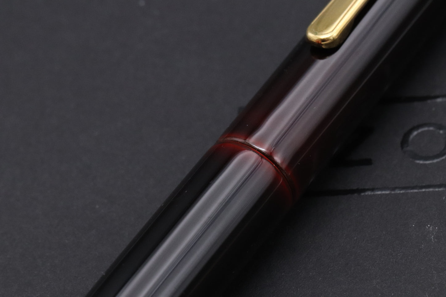 Nakaya Portable Cigar Aka-Tamenuri Fountain Pen - Broad 'Nakata' Nib