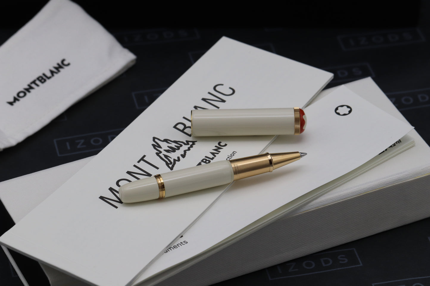 Montblanc Heritage Rouge et Noir Baby Ivory-Resin Rollerball Pen