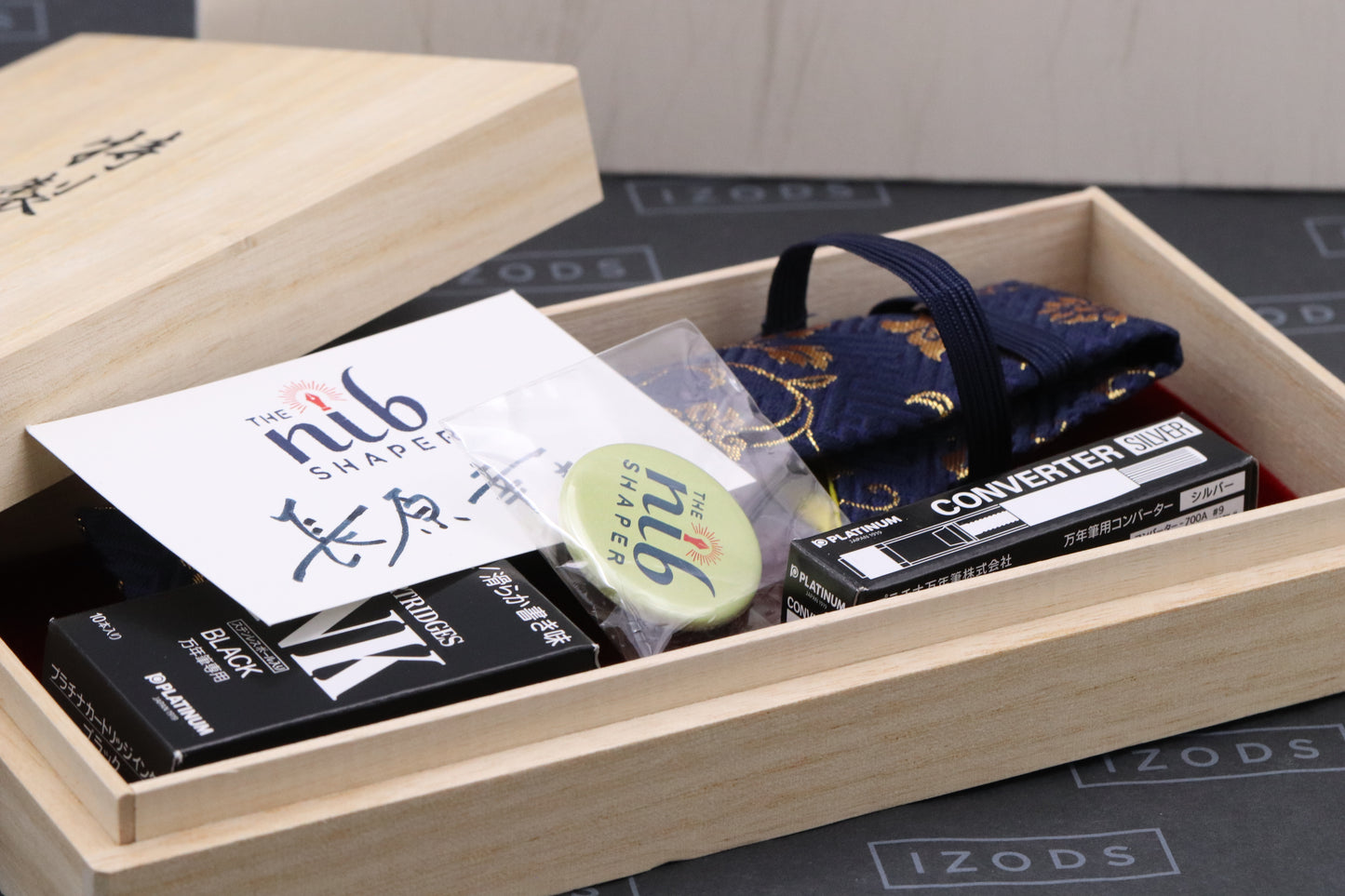 Nakaya Dorsal Fin 1 Midori Ishime Fountain Pen - Yukio Nagahara Nib Grind