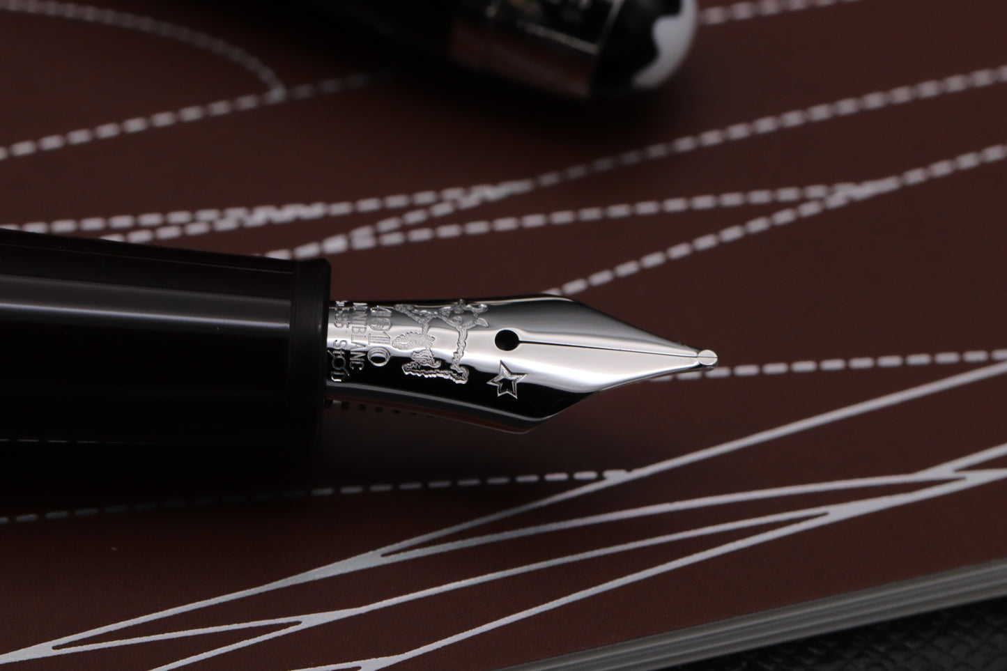 Montblanc Meisterstuck Classique Le Petit Prince Aviator Fountain Pen - Rare Factory Error Upside Down Cap Ring