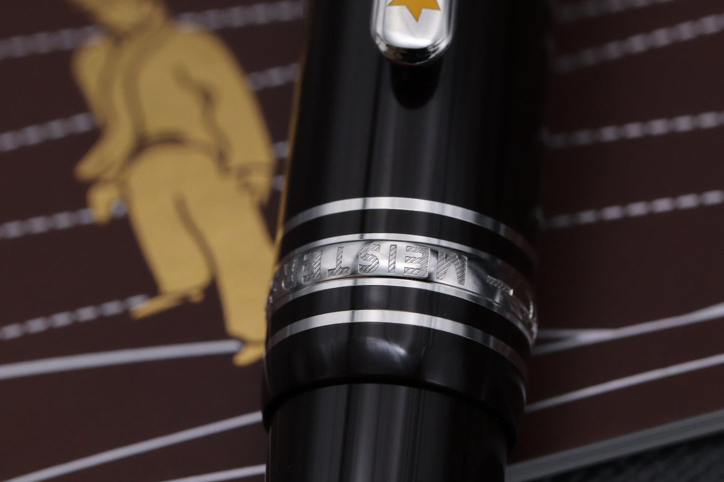 Montblanc Meisterstuck Classique Le Petit Prince Aviator Fountain Pen - Rare Factory Error Upside Down Cap Ring