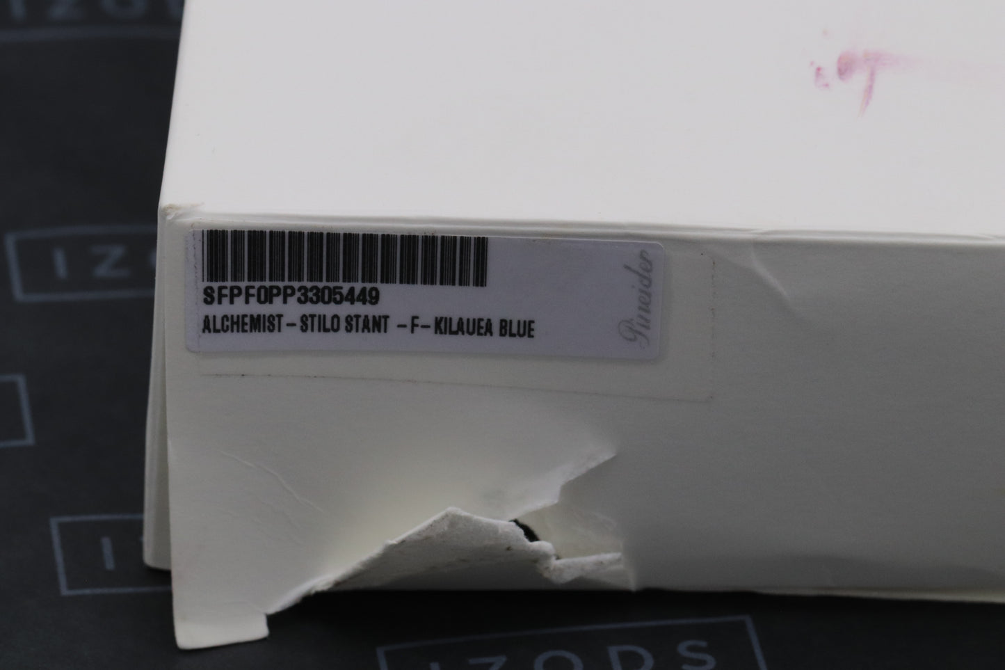 Pineider Alchemist Kilauea Blue Fountain Pen - Stub Nib